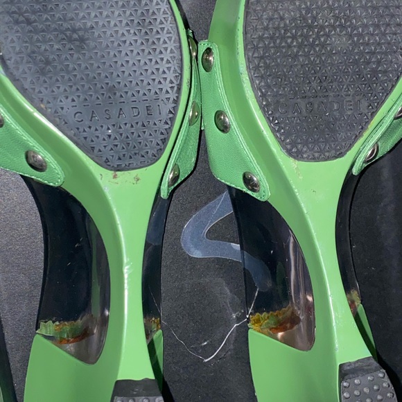 Casadei Green Wedge acrylic sandal - Picture 4 of 7